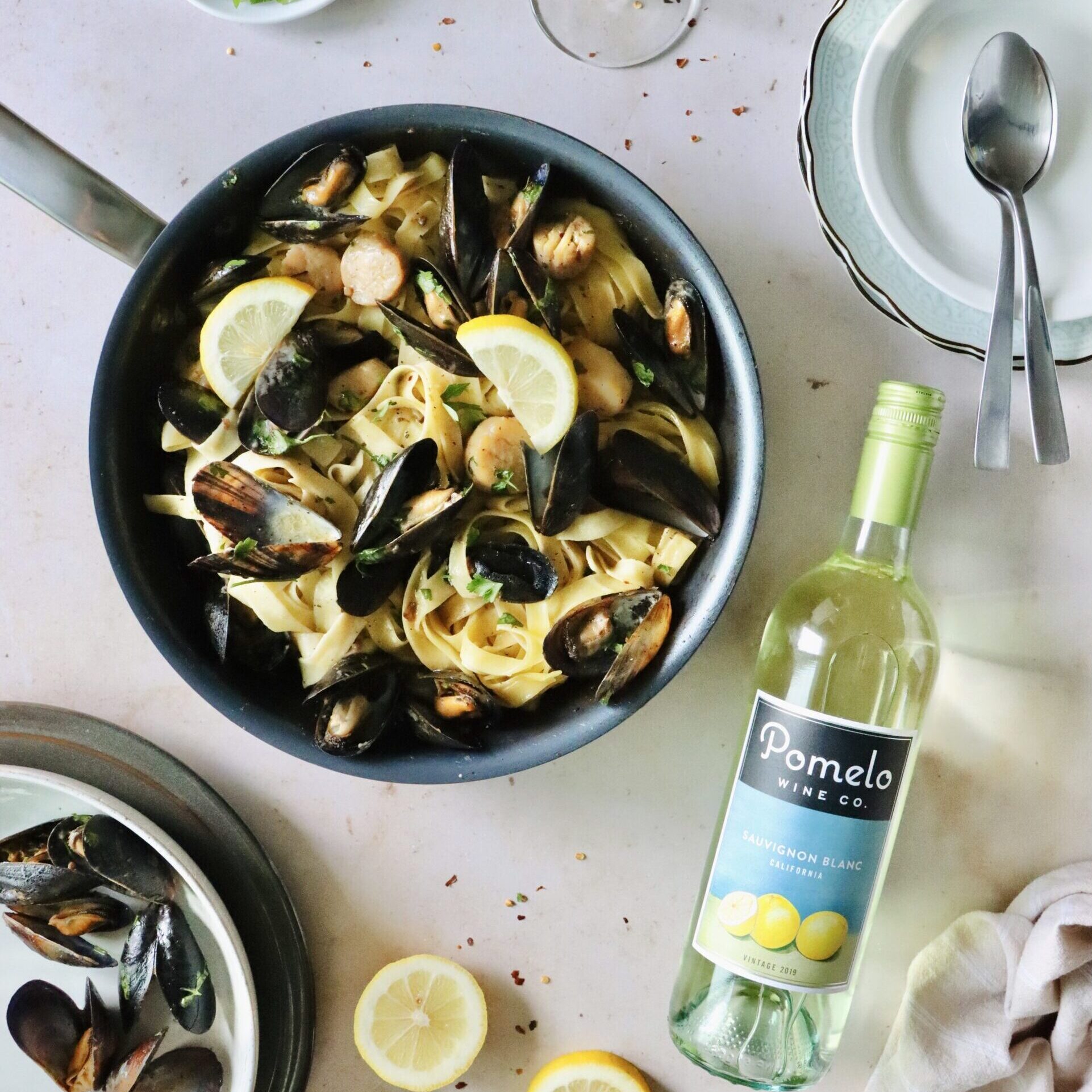 pomelo wines, sauvignon blanc, white wine, white wine recipe, white wine recipes, mussels, mussel recipe